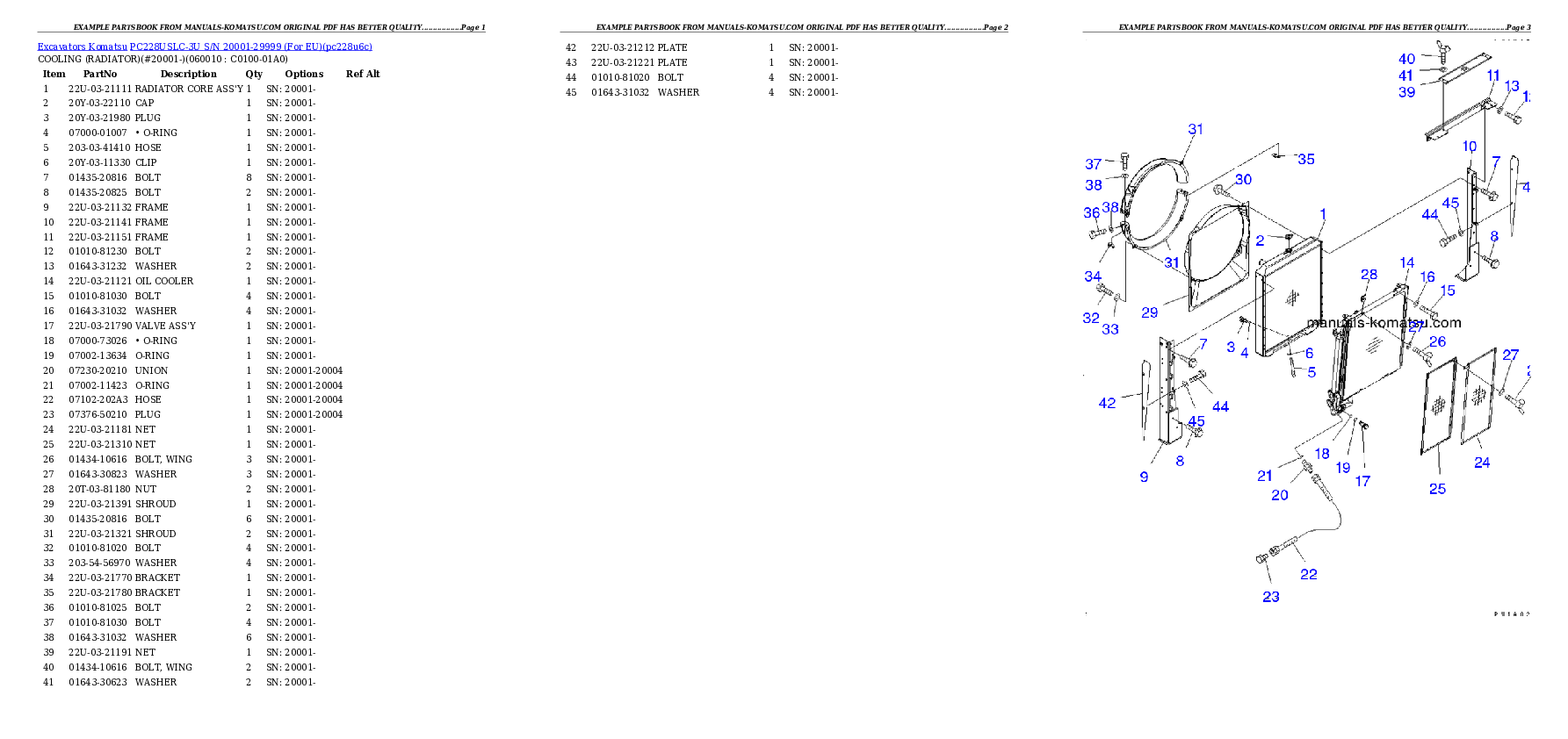 Protected: PC228USLC-3U S/N 20001-29999 (For EU) Partsbook