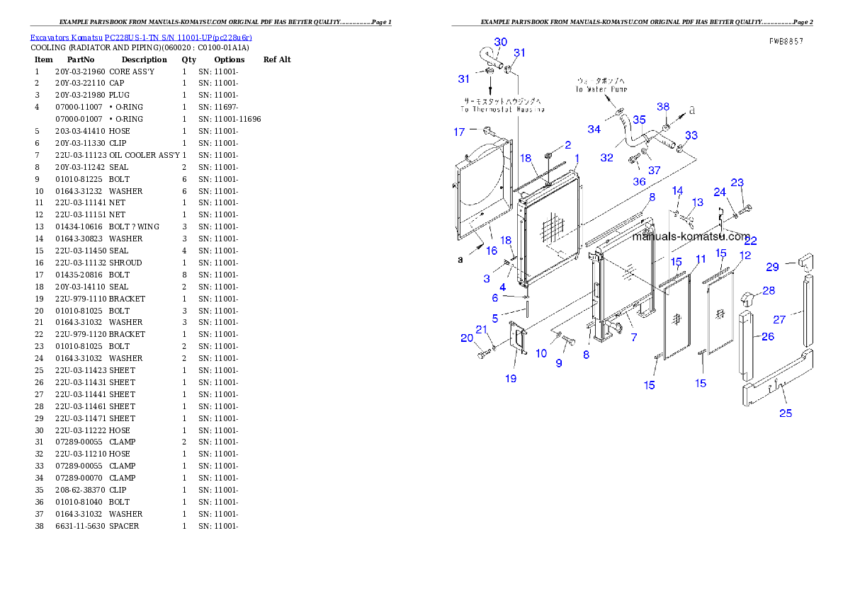 Protected: PC228US-1-TN S/N 11001-UP Partsbook