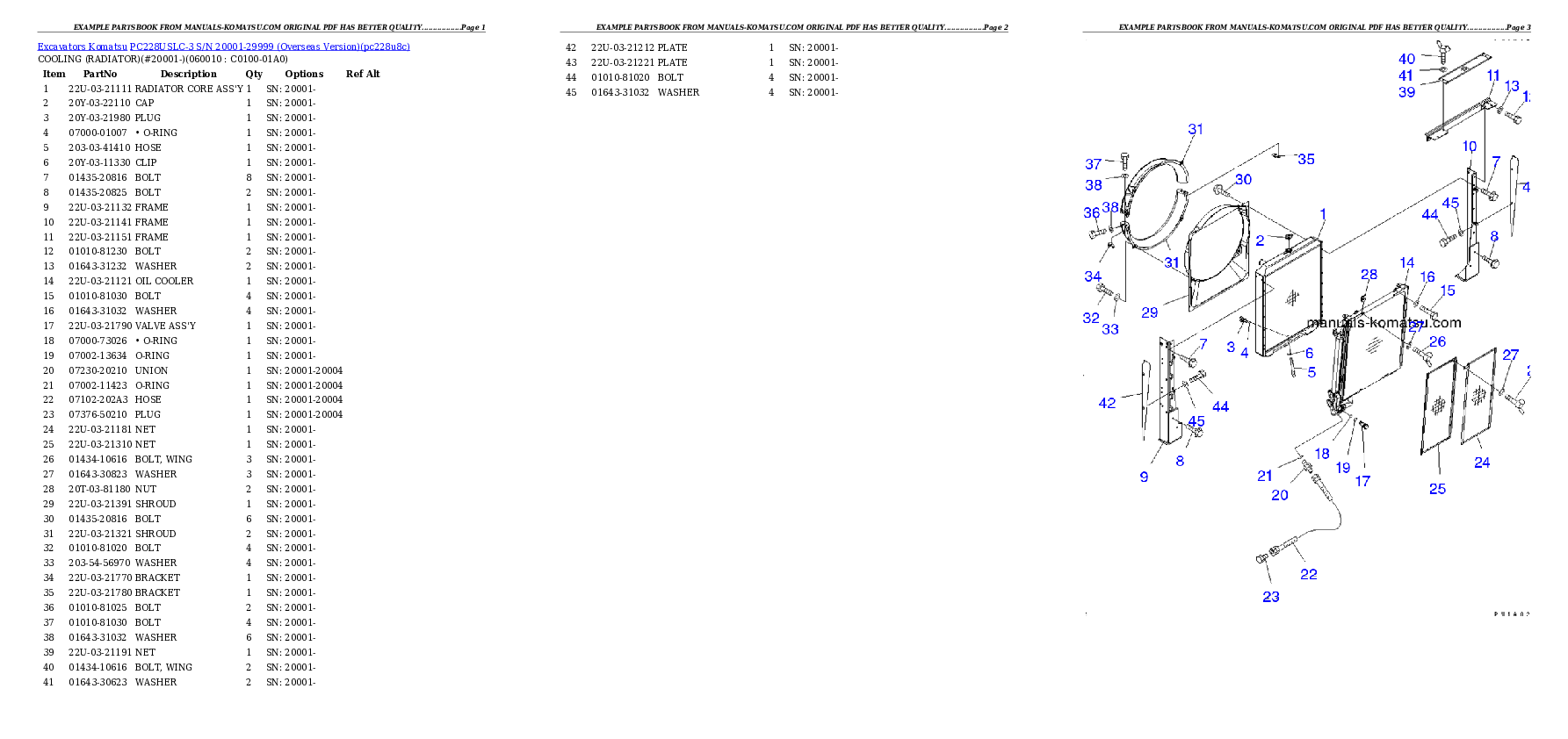 Protected: PC228USLC-3 S/N 20001-29999 (Overseas Version) Partsbook