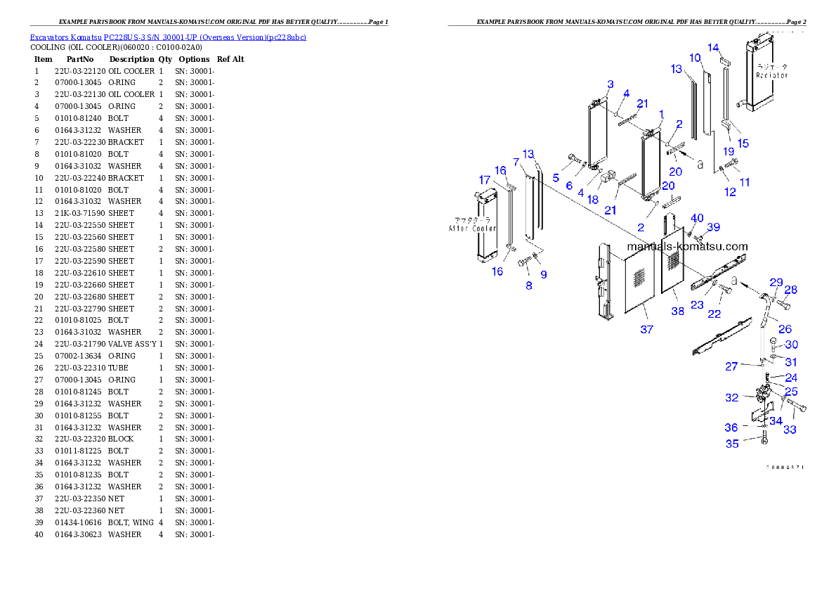 Protected: PC228US-3 S/N 30001-UP (Overseas Version) Partsbook