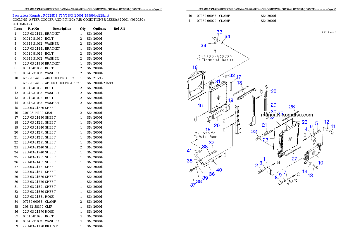 Protected: PC228US-3T-YT S/N 20001-29999 Partsbook