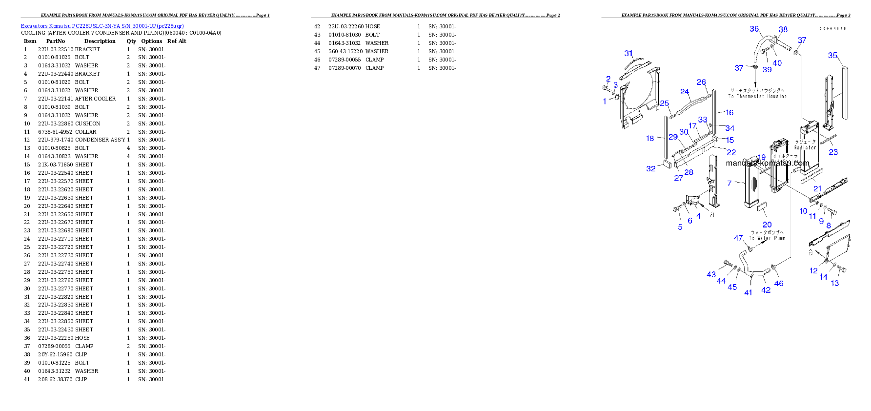 Protected: PC228USLC-3N-YA S/N 30001-UP Partsbook