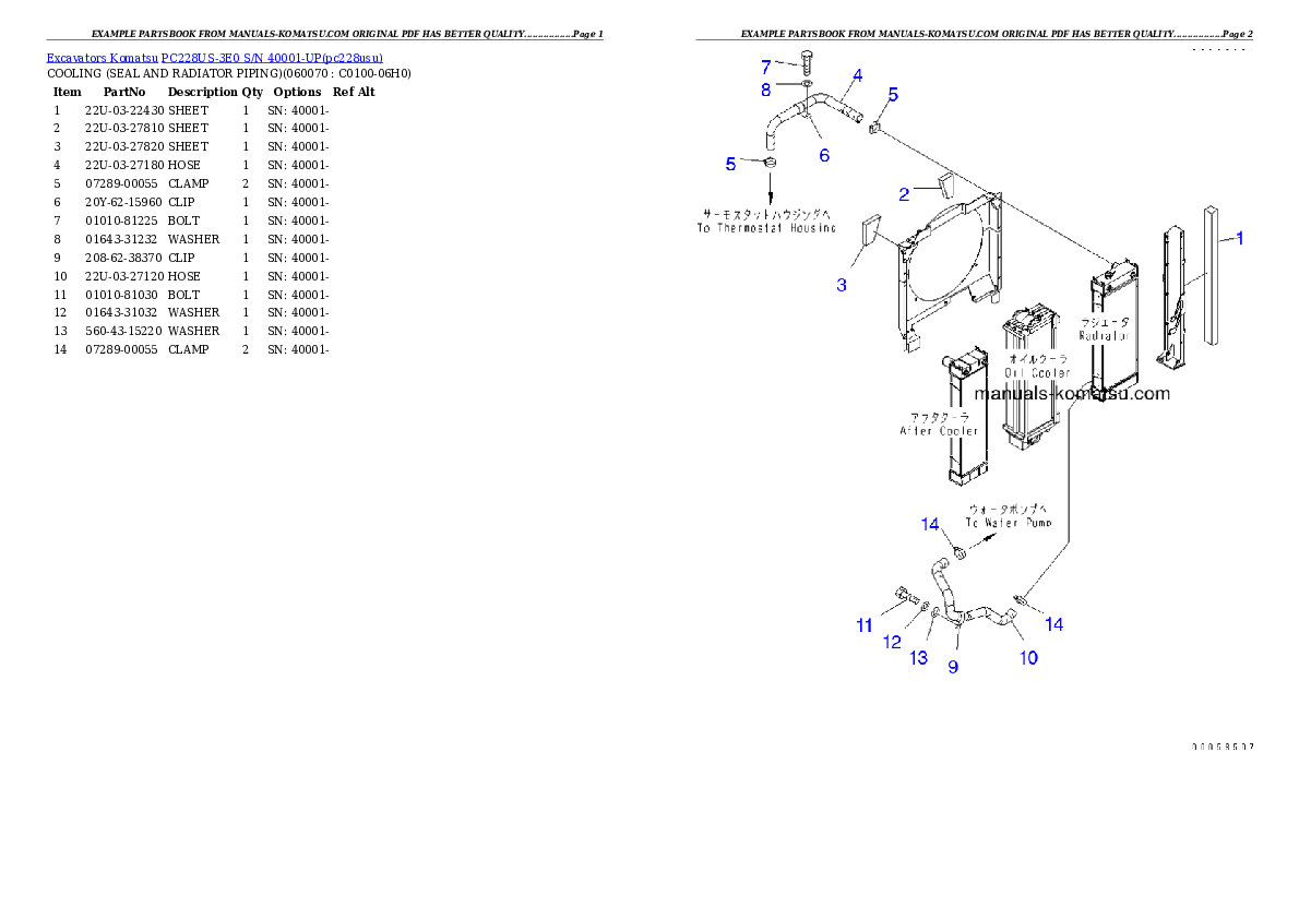Protected: PC228US-3E0 S/N 40001-UP (TIER 3) Partsbook