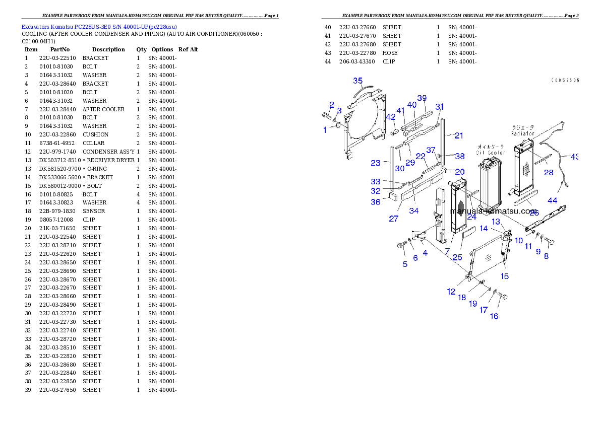 Protected: PC228US-3E0 S/N 40001-UP (TIER 3) Partsbook