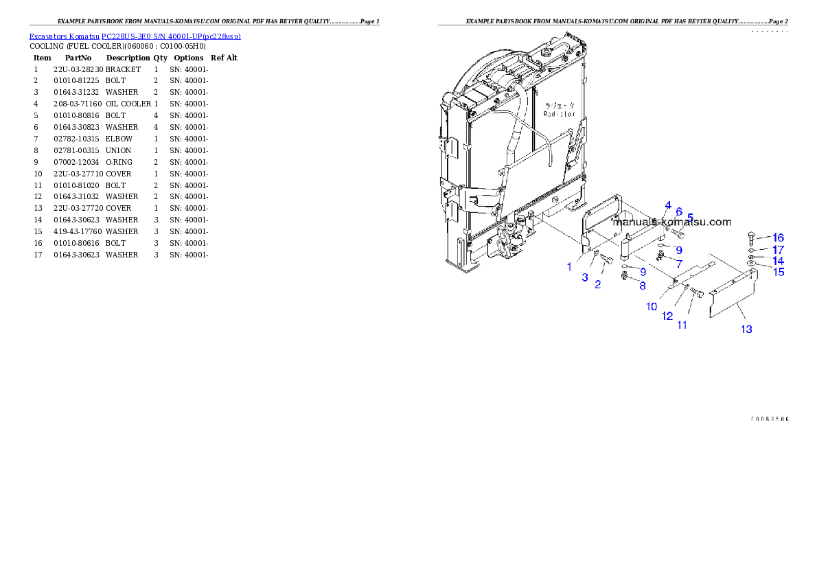 Protected: PC228US-3E0 S/N 40001-UP (TIER 3) Partsbook