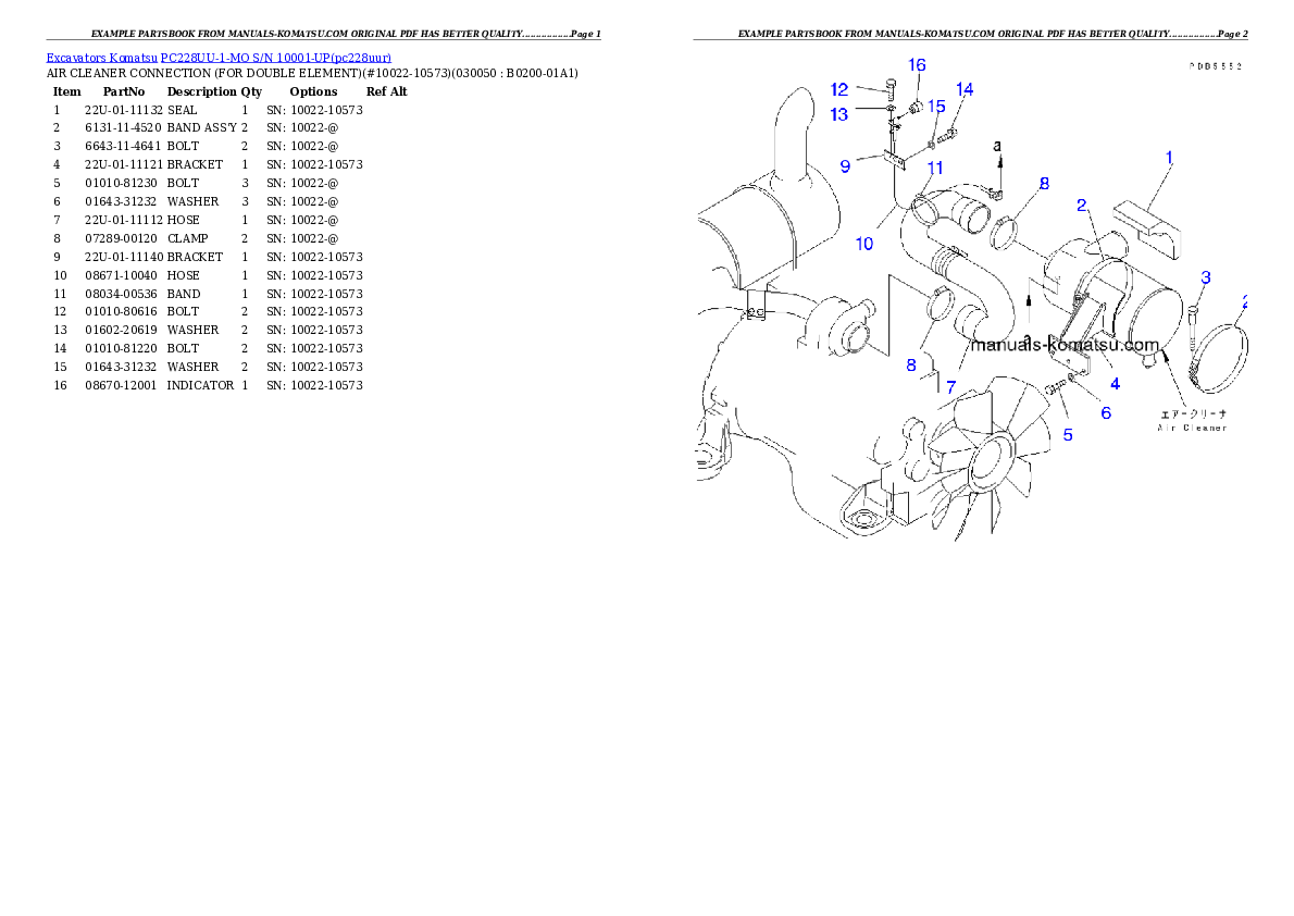 Protected: PC228UU-1-MO S/N 10001-UP Partsbook