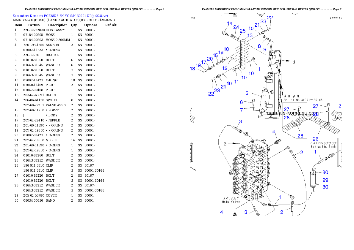 Protected: PC228US-3N-YG S/N 30001-UP Partsbook
