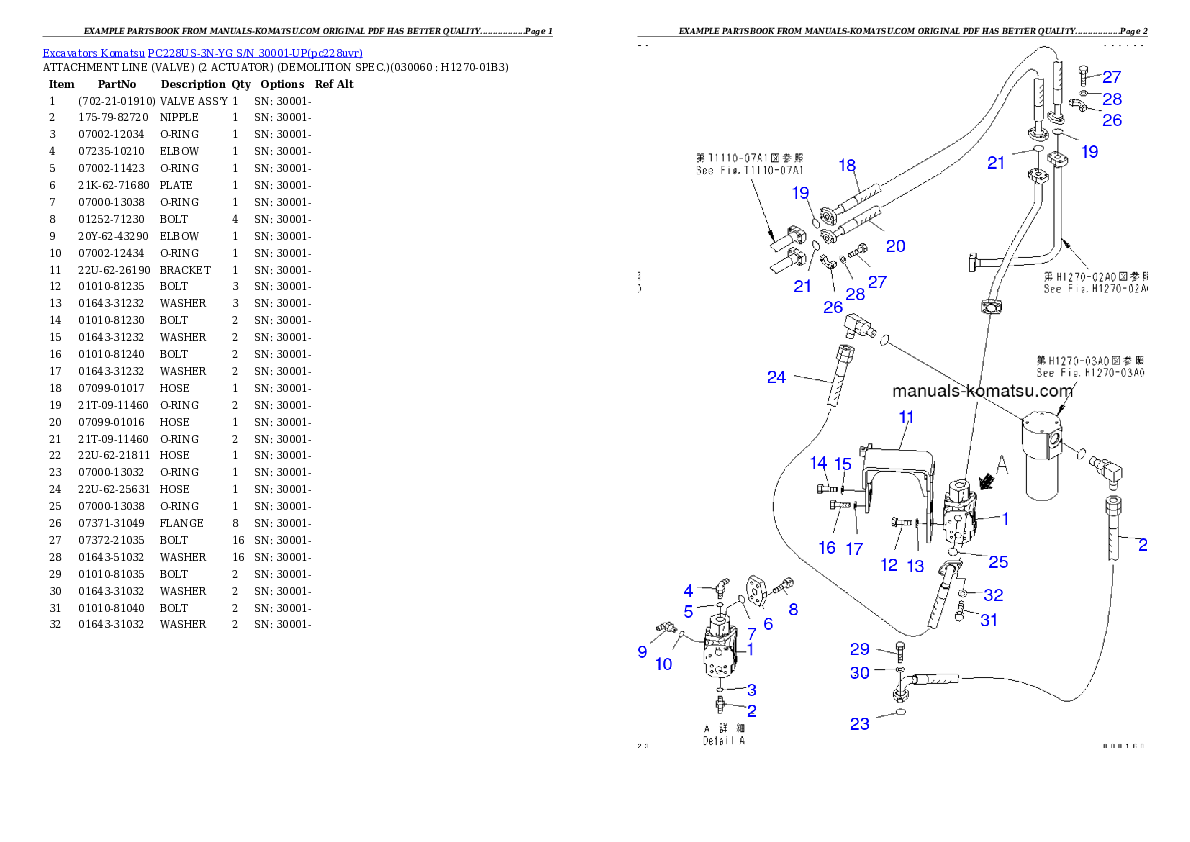 Protected: PC228US-3N-YG S/N 30001-UP Partsbook