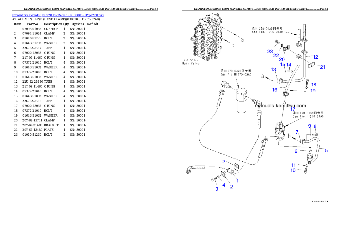 Protected: PC228US-3N-YG S/N 30001-UP Partsbook