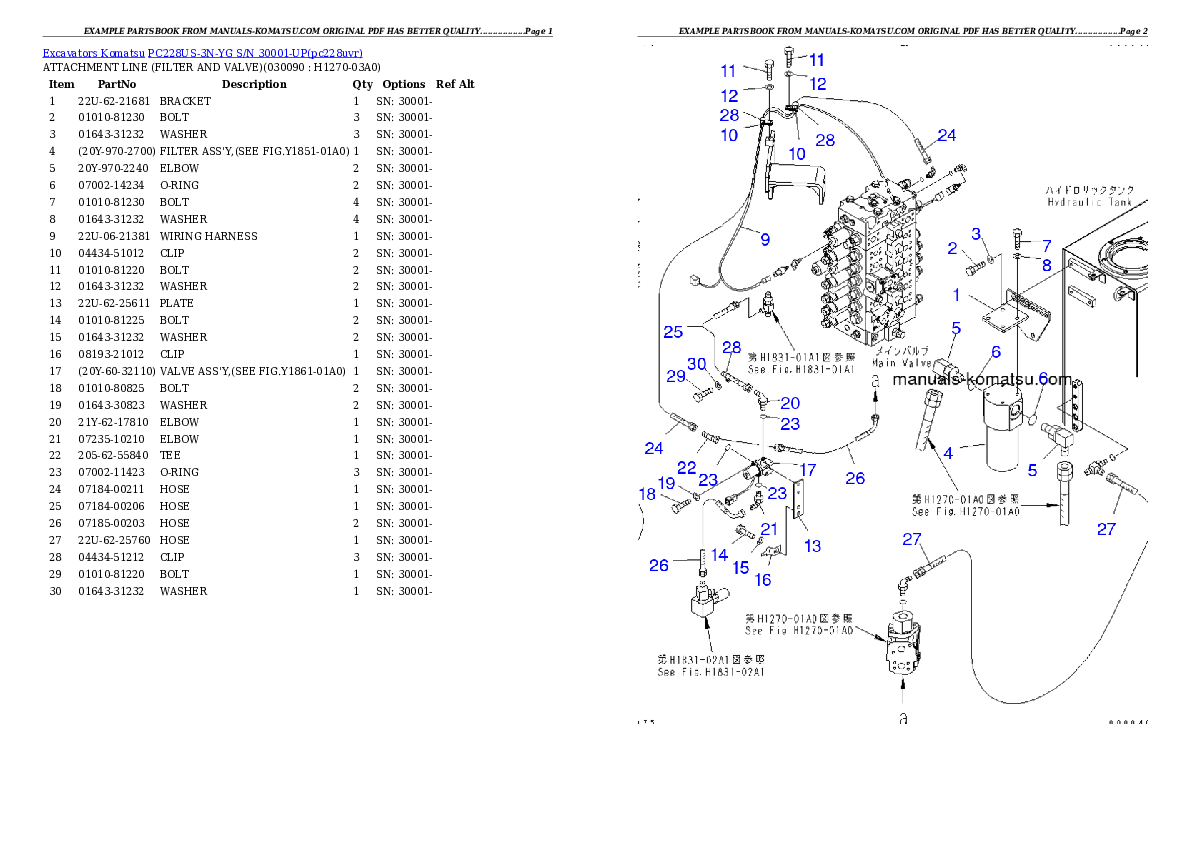 Protected: PC228US-3N-YG S/N 30001-UP Partsbook