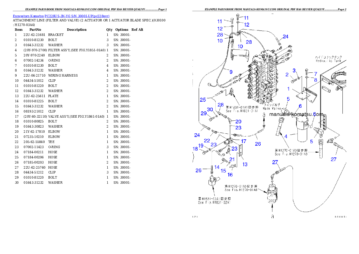 Protected: PC228US-3N-YG S/N 30001-UP Partsbook