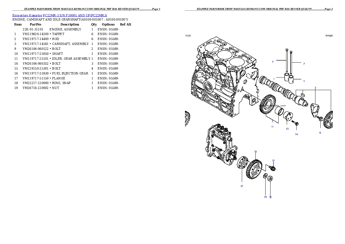 Protected: PC22MR-3 S/N F30001 AND UP Partsbook
