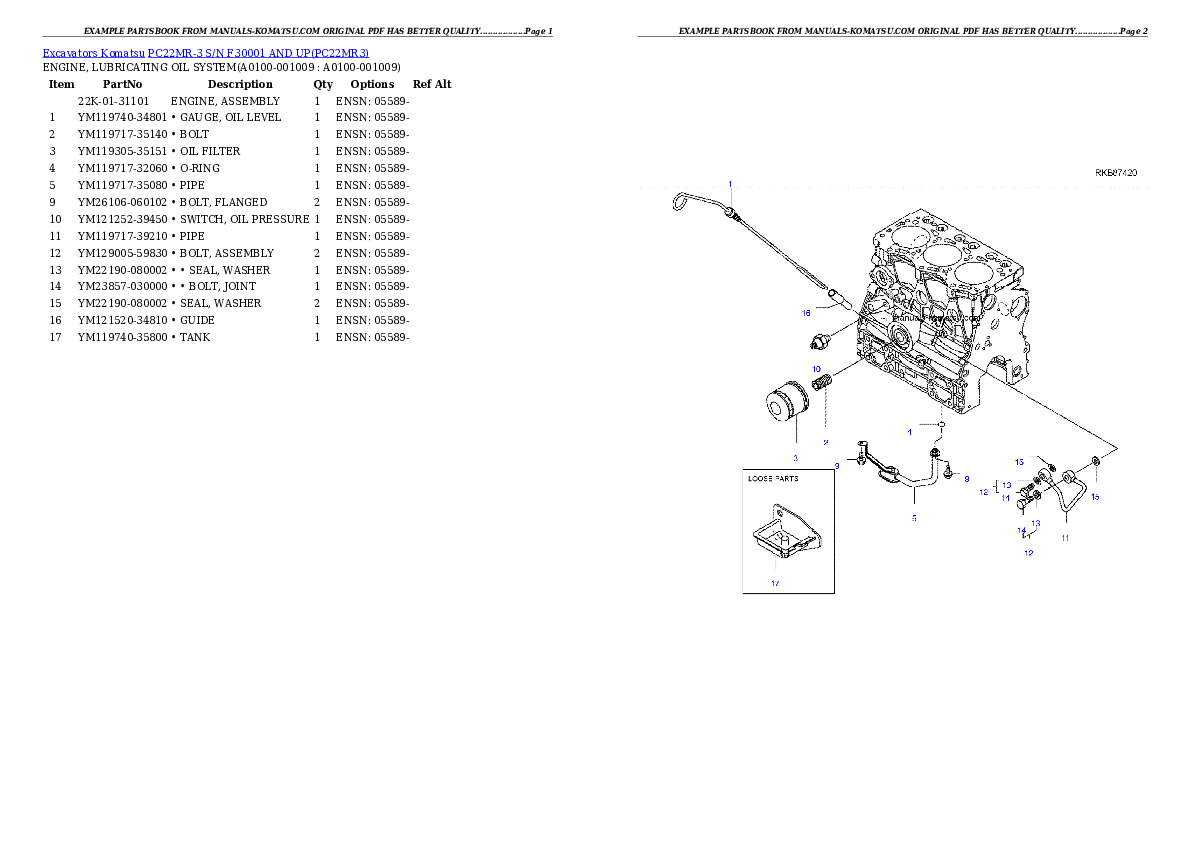 Protected: PC22MR-3 S/N F30001 AND UP Partsbook