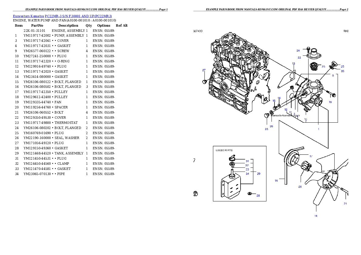 Protected: PC22MR-3 S/N F30001 AND UP Partsbook