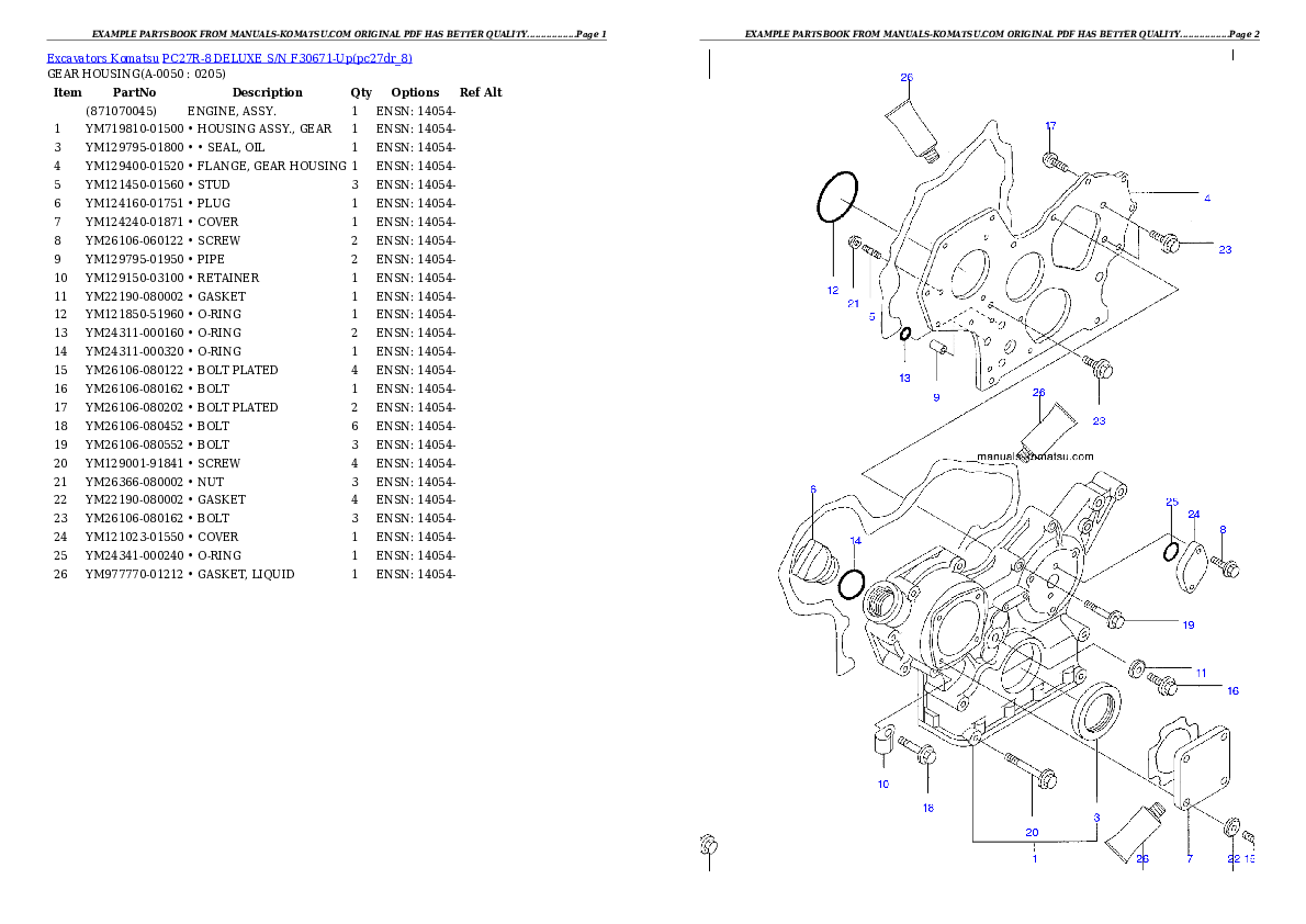 Protected: PC27R-8 DELUXE S/N F30671-Up Partsbook