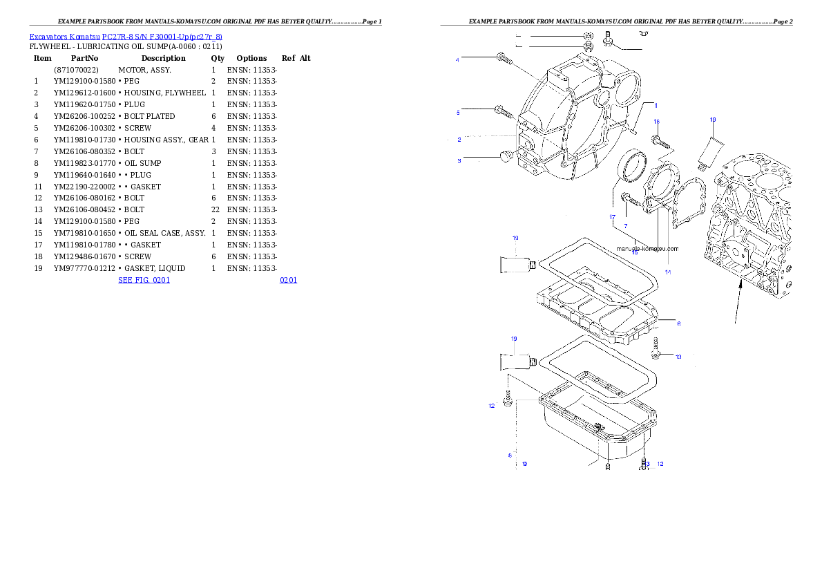 Protected: PC27R-8 S/N F30001-Up Partsbook