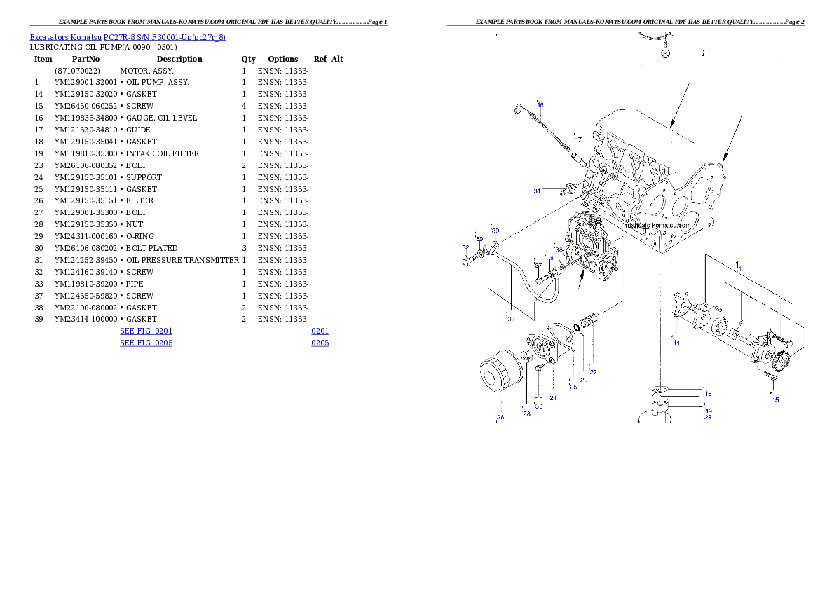 Protected: PC27R-8 S/N F30001-Up Partsbook