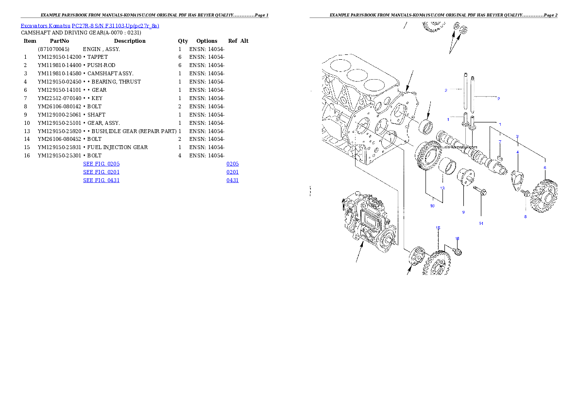 Protected: PC27R-8 S/N F31103-Up Partsbook