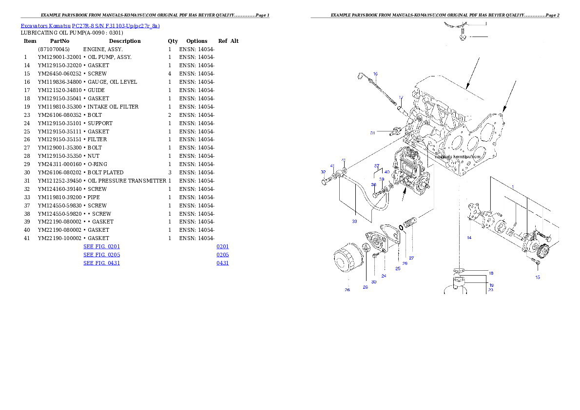Protected: PC27R-8 S/N F31103-Up Partsbook