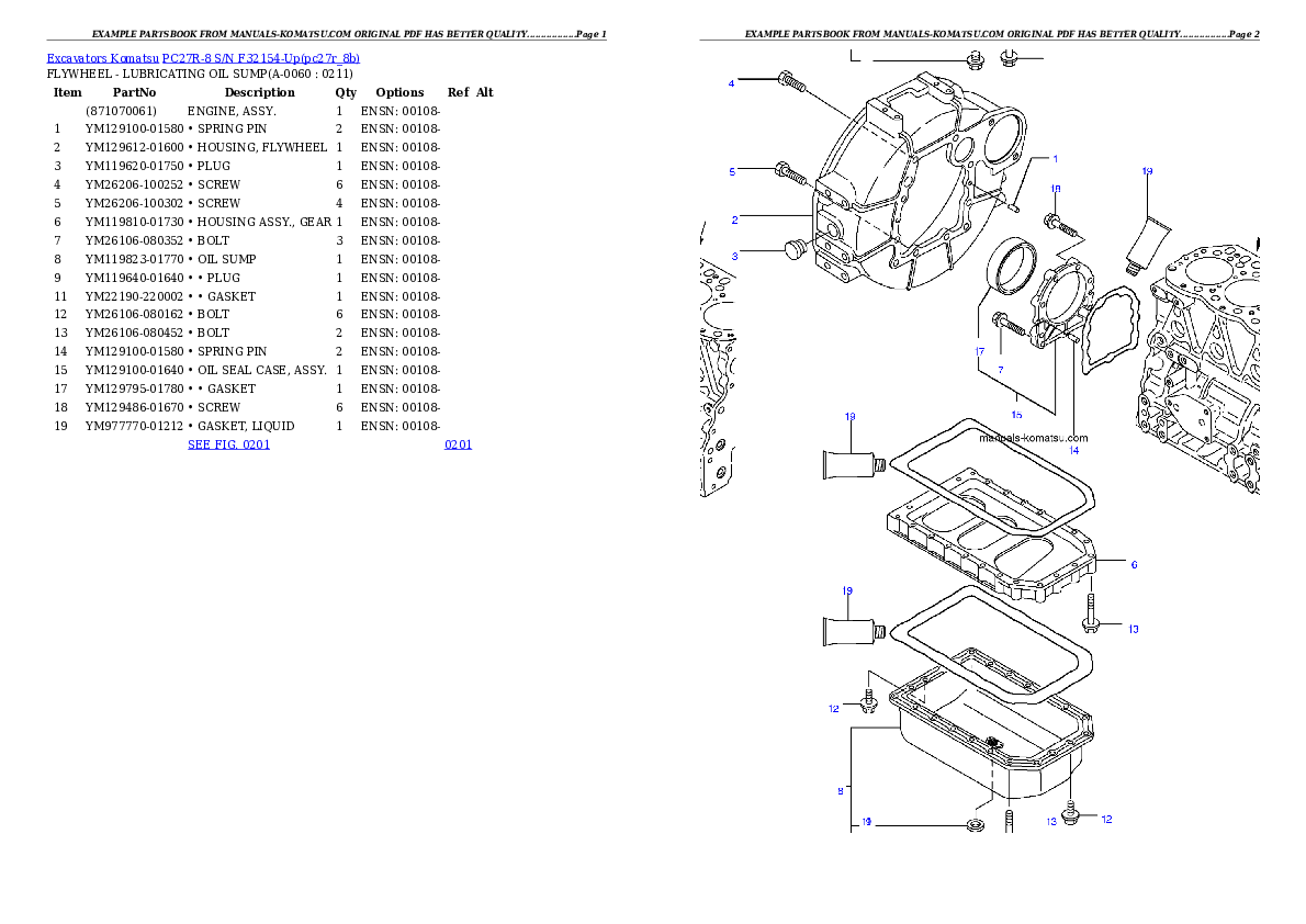 Protected: PC27R-8 S/N F32154-Up Partsbook