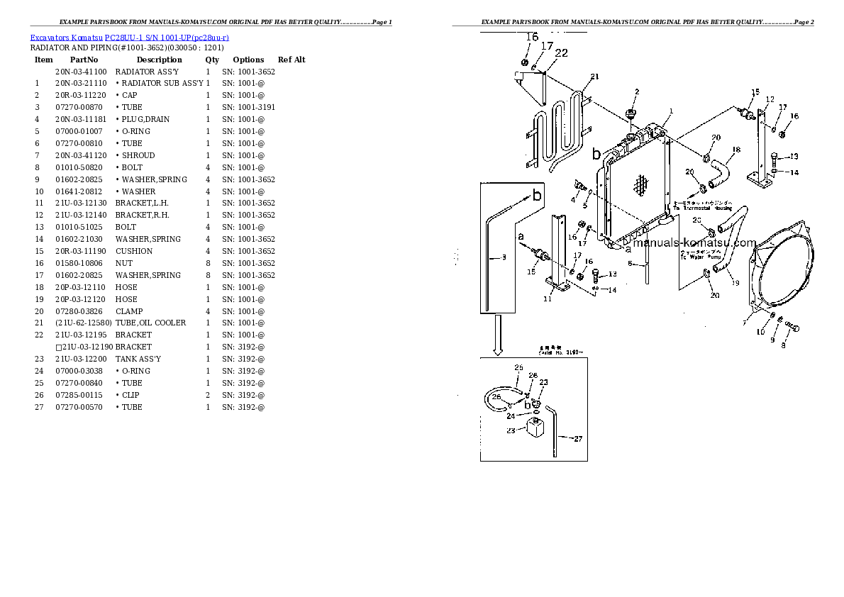 Protected: PC28UU-1 S/N 1001-UP Partsbook
