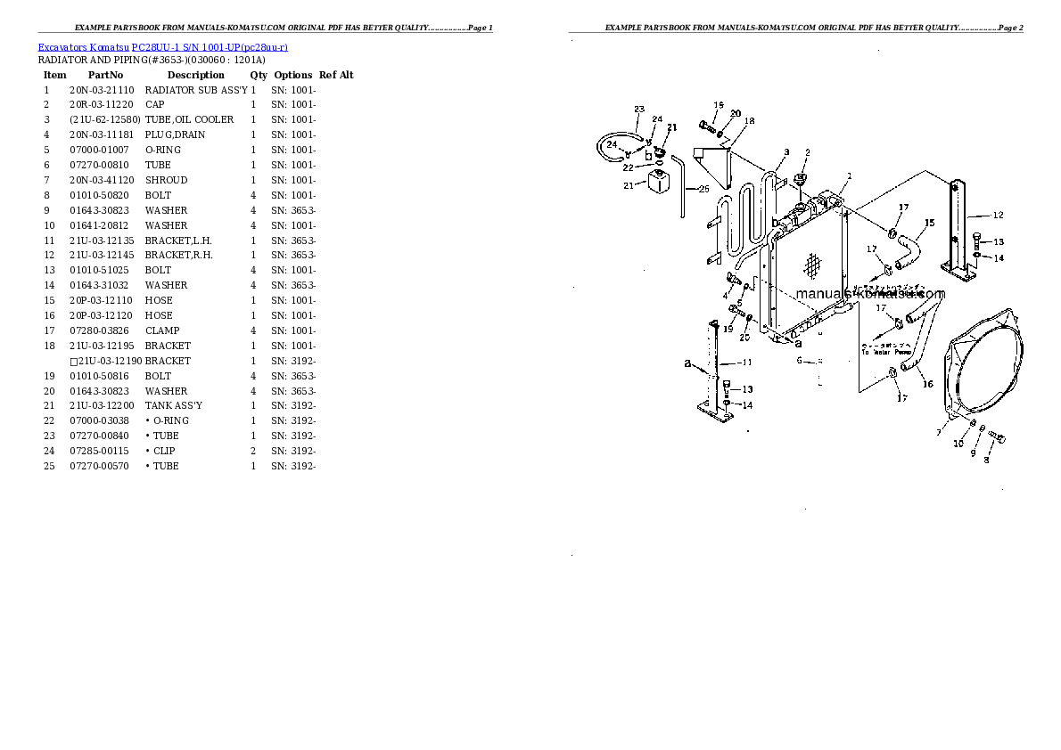 Protected: PC28UU-1 S/N 1001-UP Partsbook
