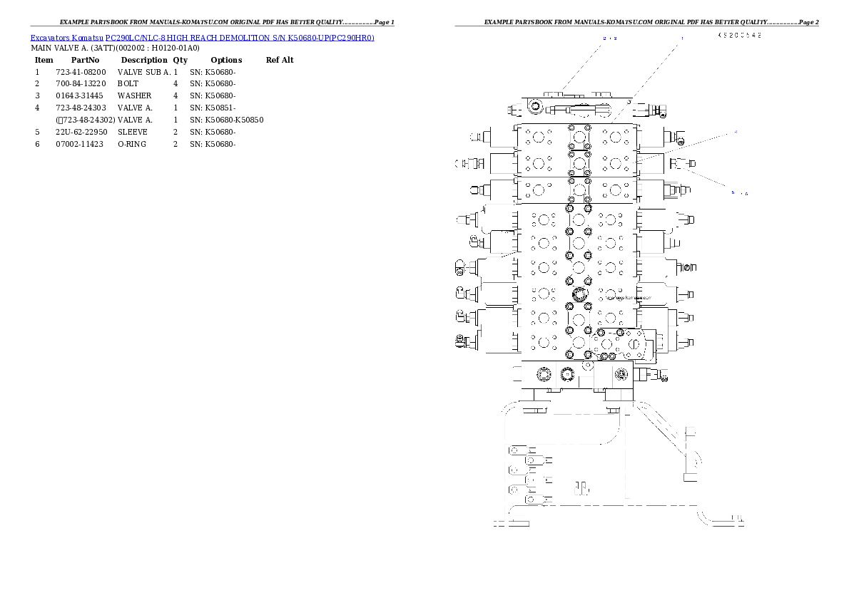 Protected: PC290LC/NLC-8 HIGH REACH DEMOLITION S/N K50680-UP Partsbook