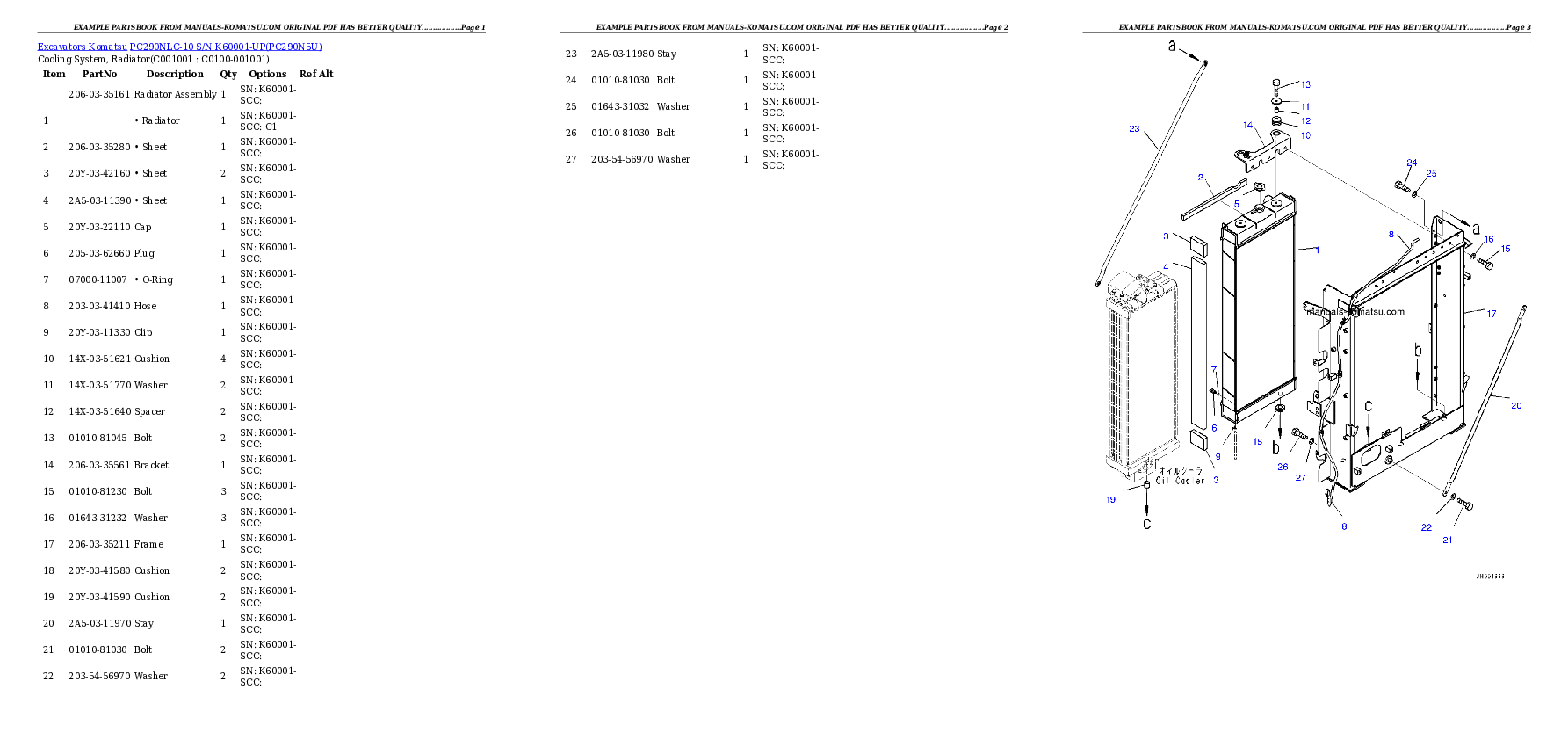 Protected: PC290NLC-10 S/N K60001-UP Partsbook