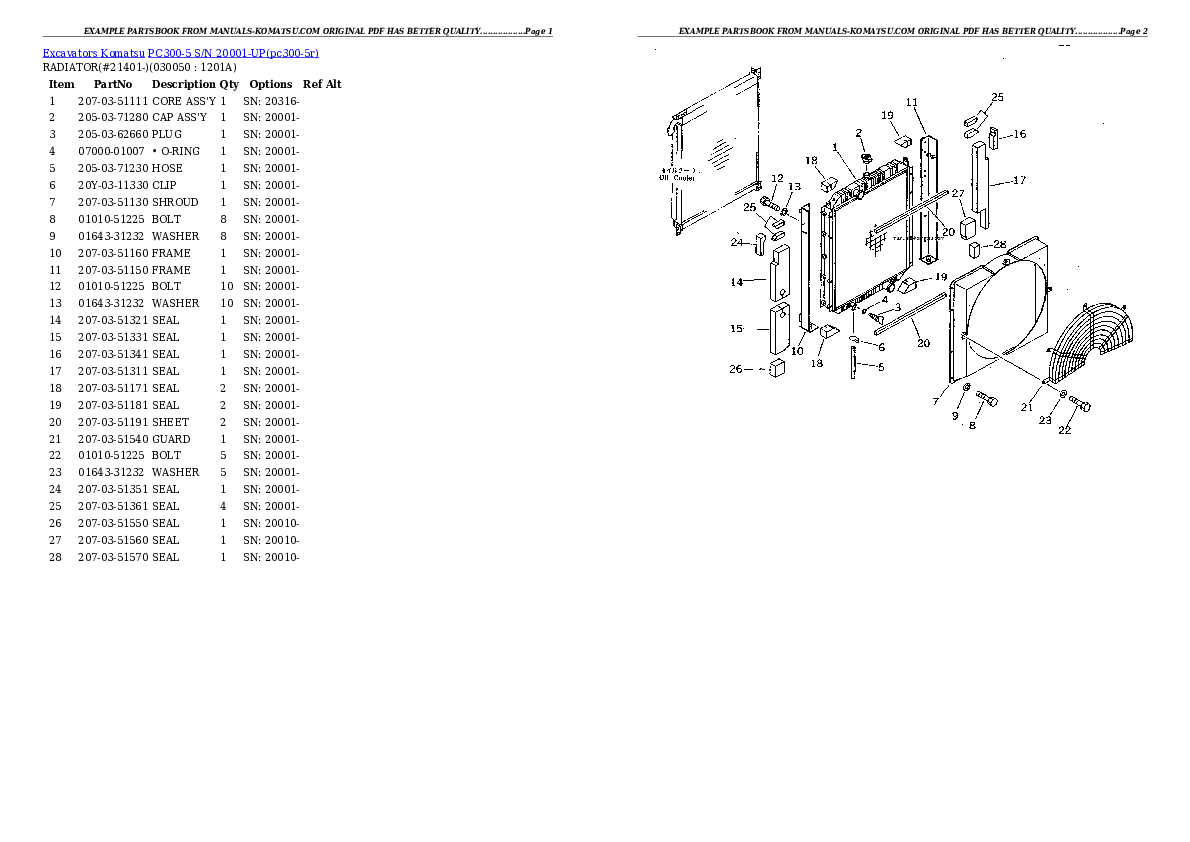 Protected: PC300-5 S/N 20001-UP Partsbook