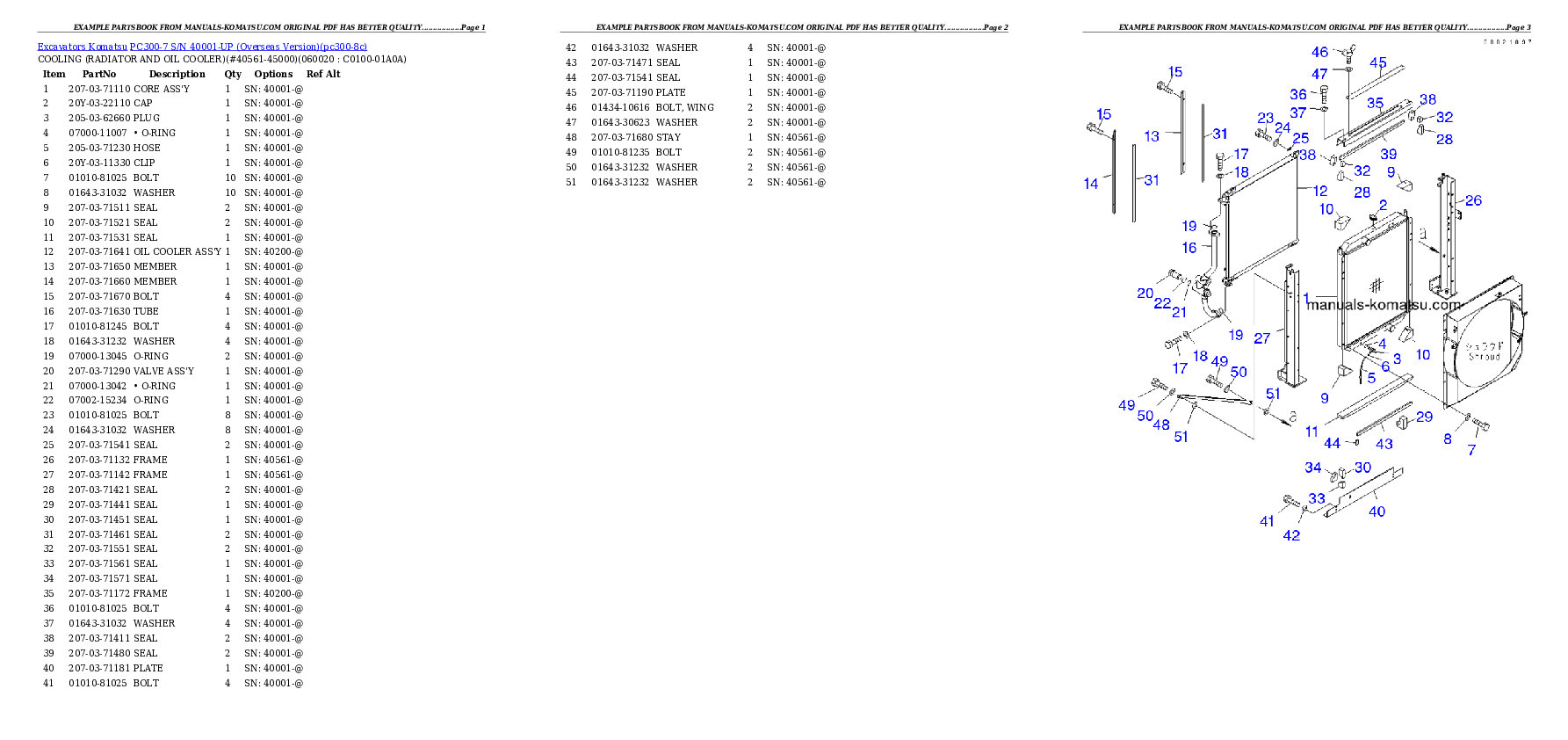 Protected: PC300-7 S/N J20001-UP Partsbook