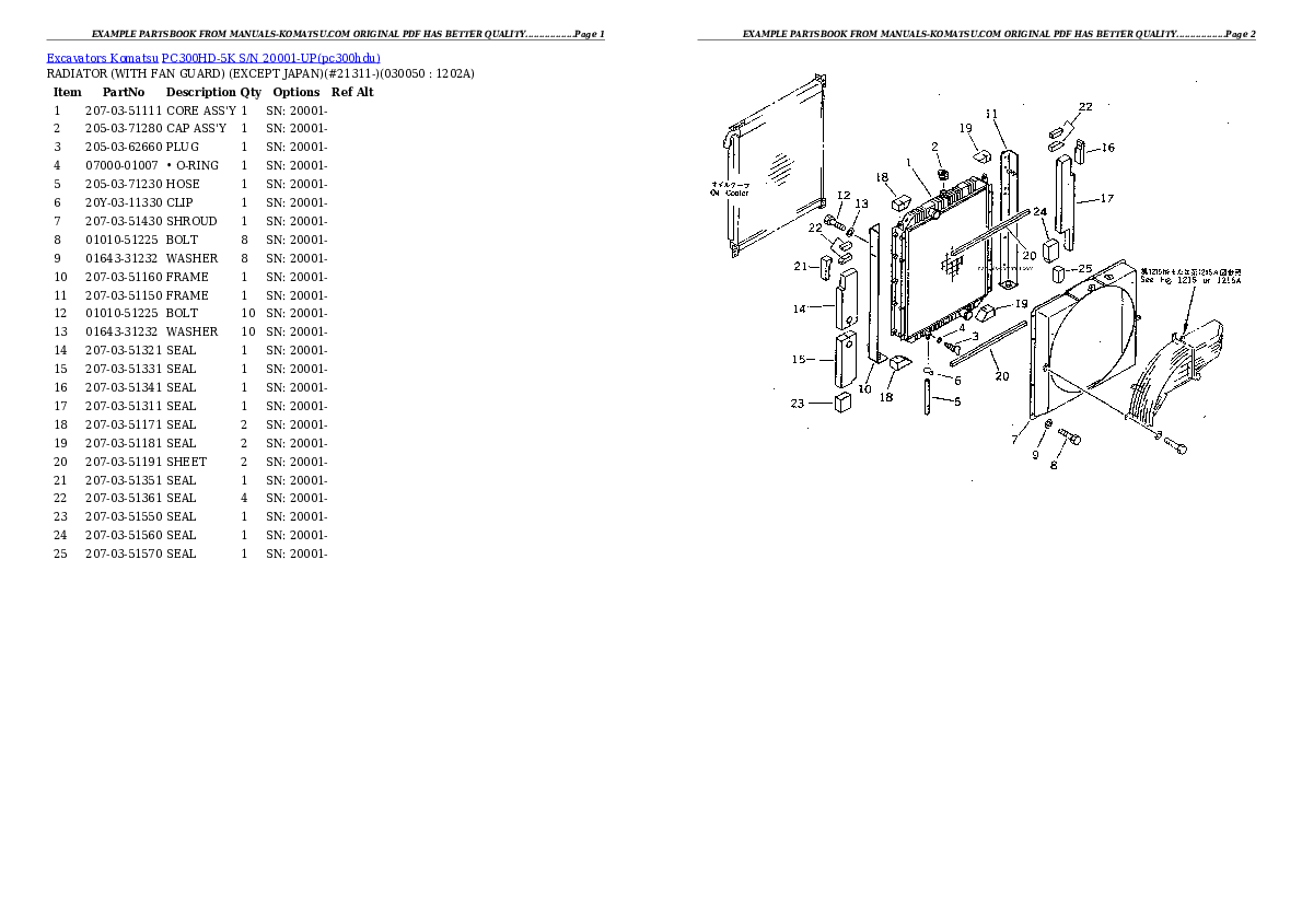 Protected: PC300HD-5K S/N 20001-UP Partsbook