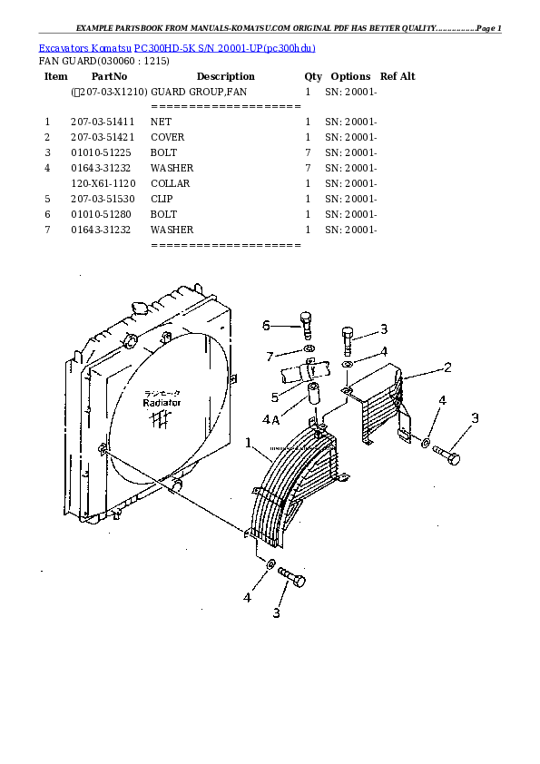 Protected: PC300HD-5K S/N 20001-UP Partsbook
