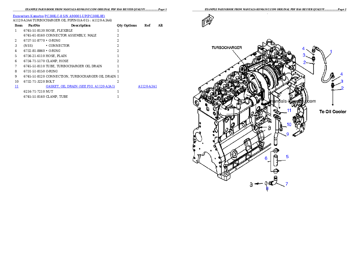 Protected: PC300LC-8 S/N A90001-UP Partsbook