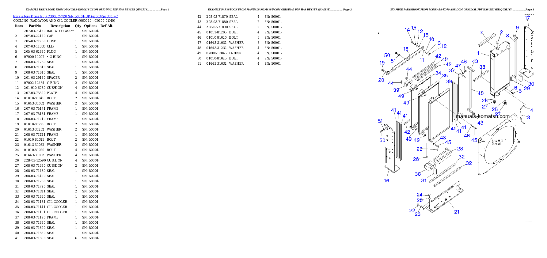 Protected: PC300LC-7E0 S/N 50001-UP (ecot3) Partsbook