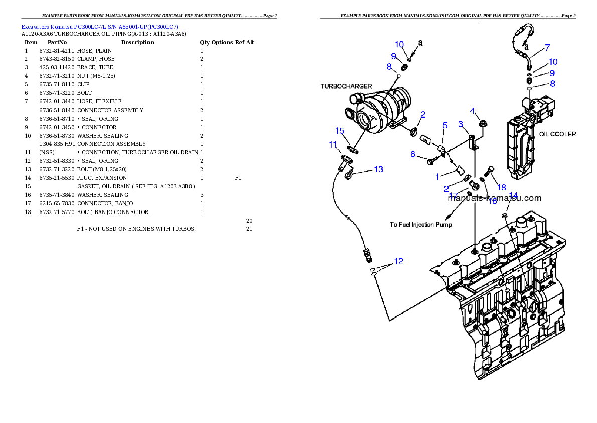 Protected: PC300LC-7L S/N A85001-UP Partsbook