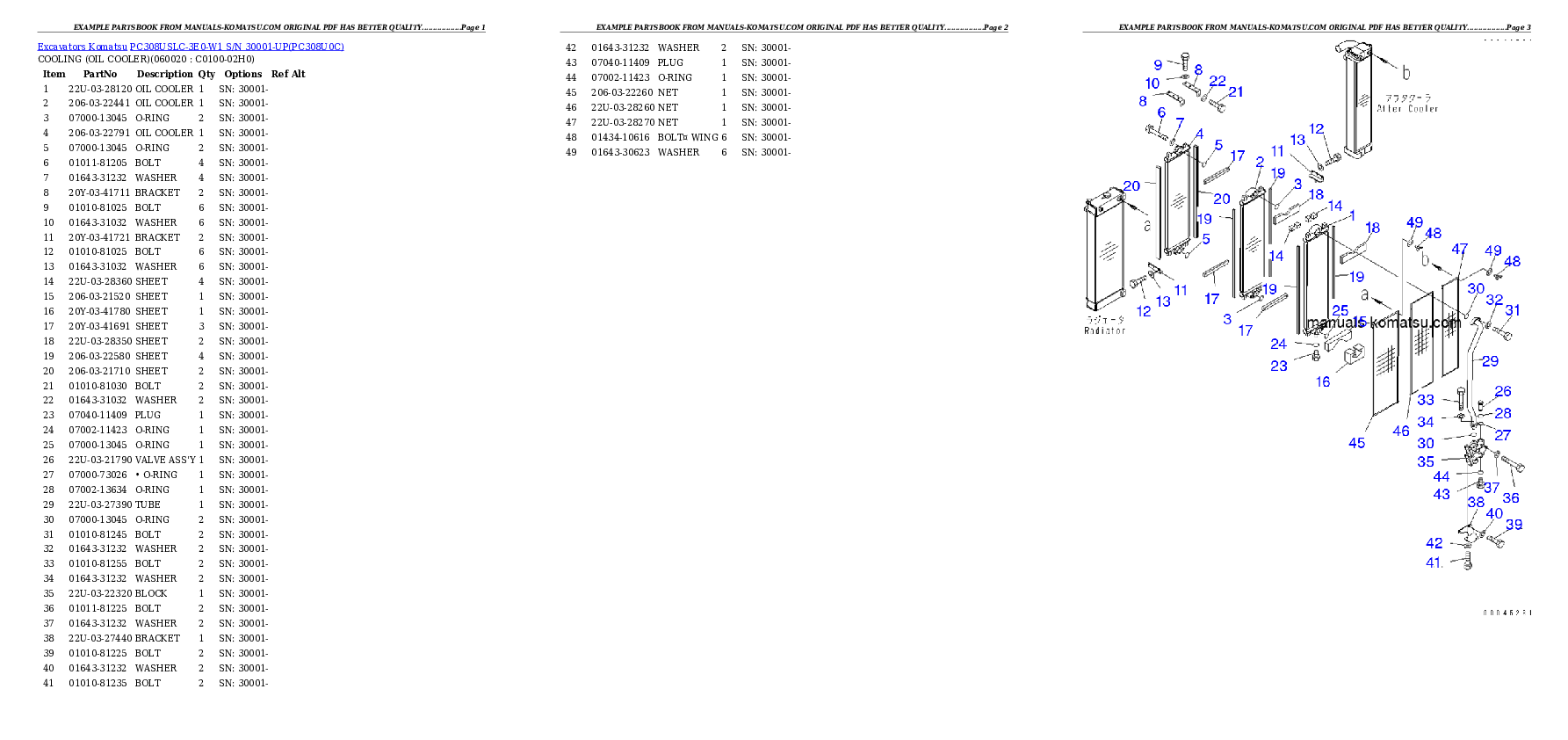Protected: PC308USLC-3E0-W1 S/N 30001-UP Partsbook