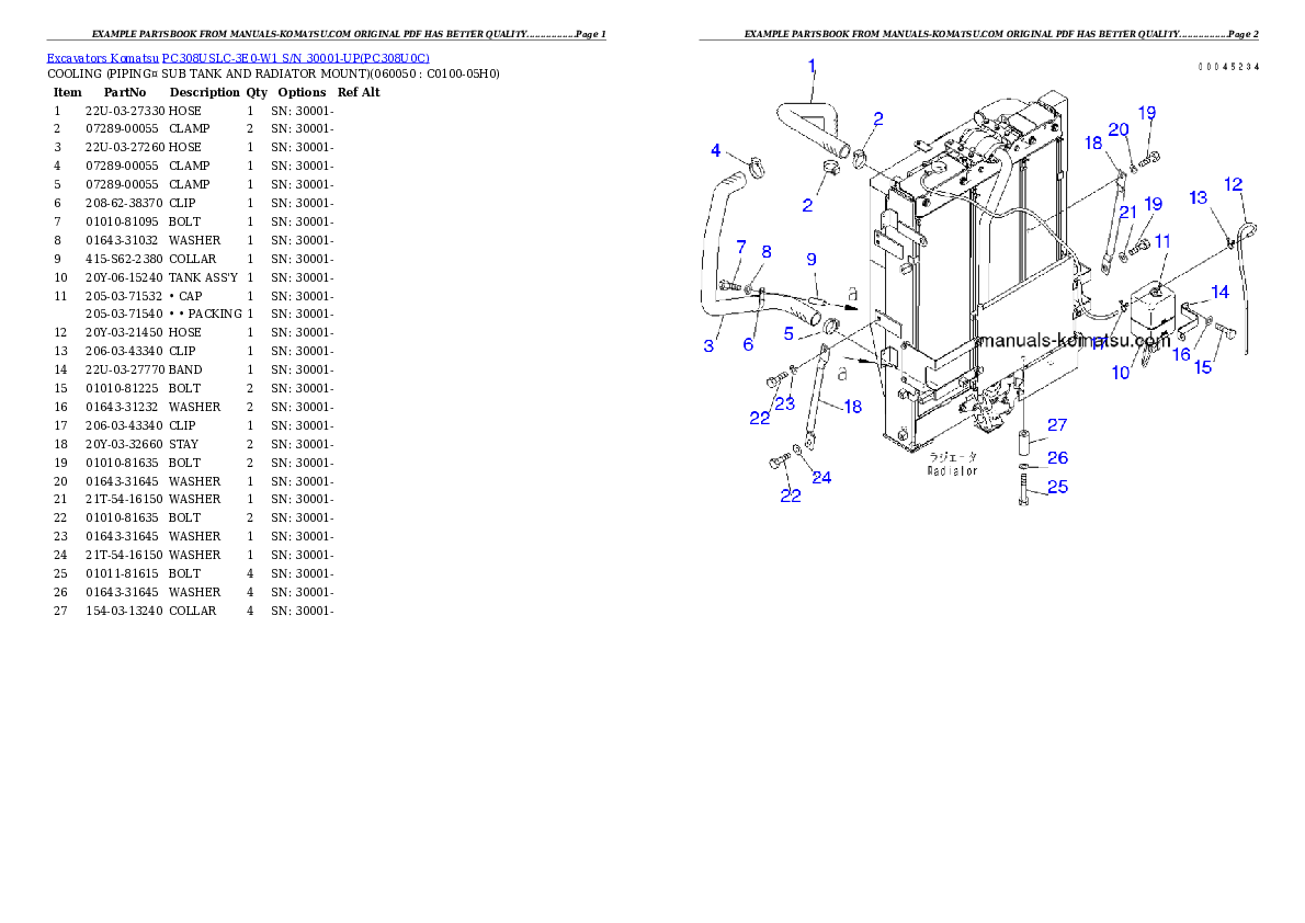 Protected: PC308USLC-3E0-W1 S/N 30001-UP Partsbook