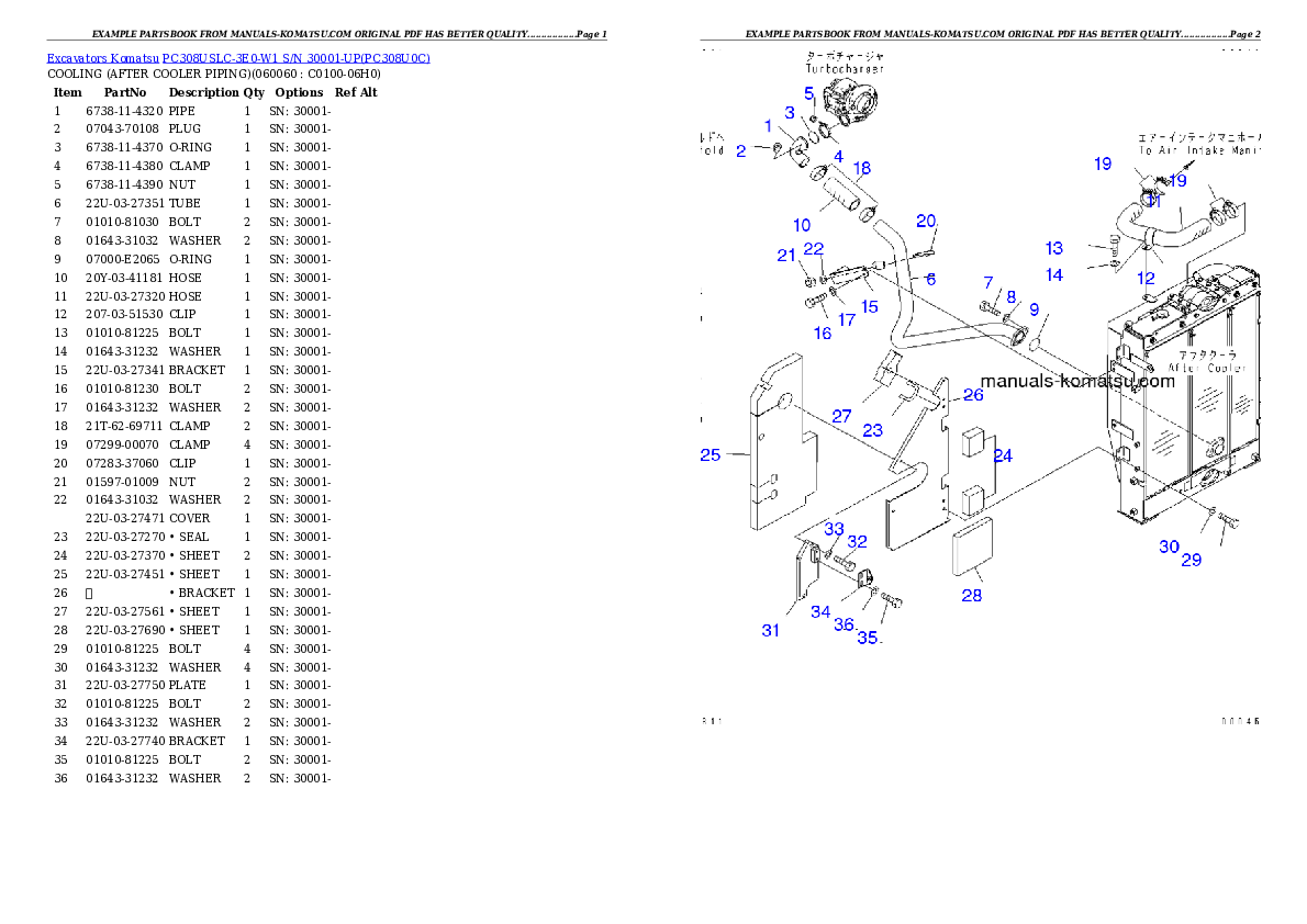 Protected: PC308USLC-3E0-W1 S/N 30001-UP Partsbook