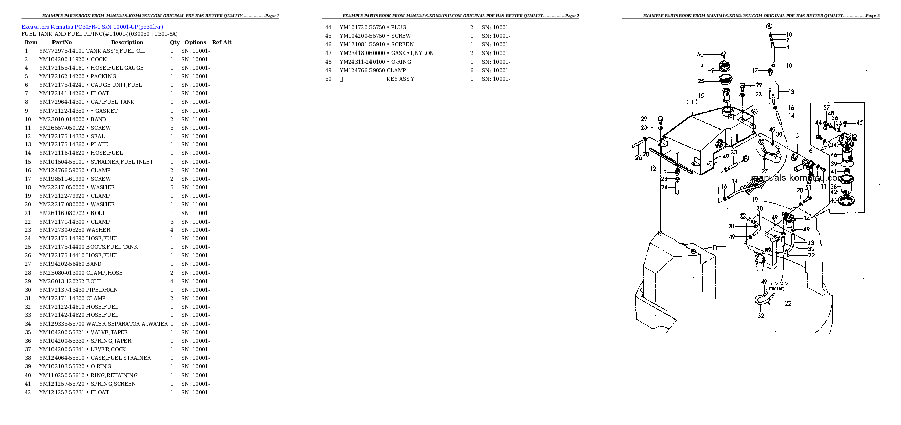 Protected: PC30FR-1 S/N 10001-UP Partsbook