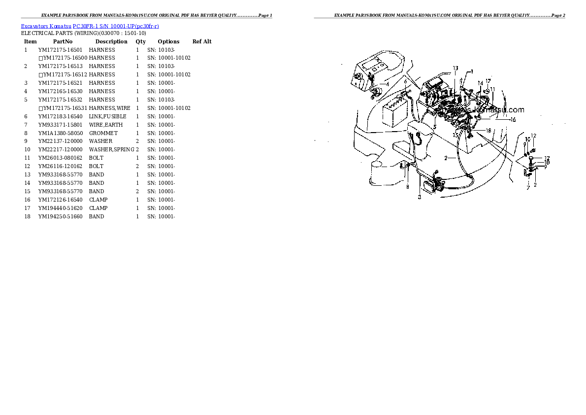 Protected: PC30FR-1 S/N 10001-UP Partsbook