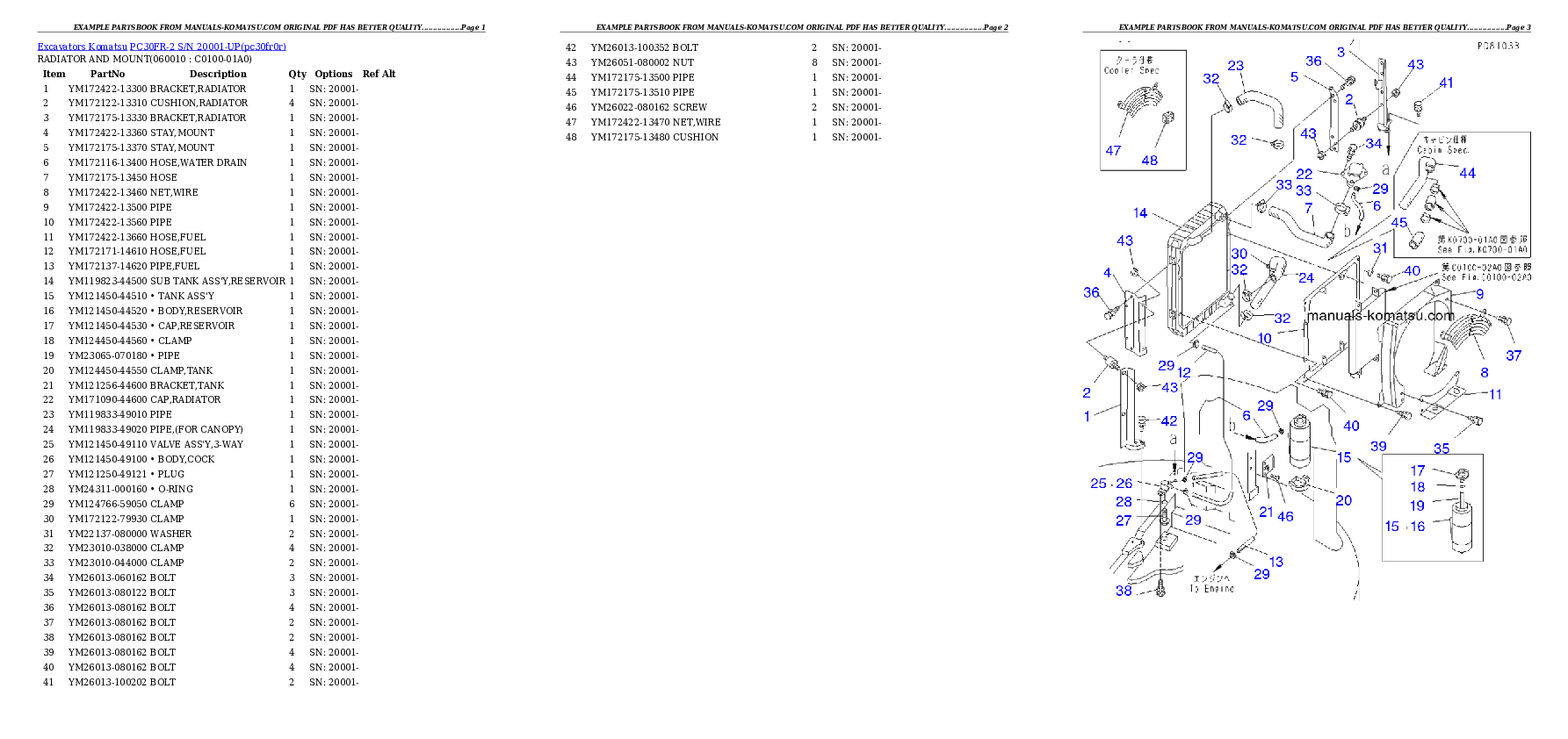 Protected: PC30FR-2 S/N 20001-UP Partsbook