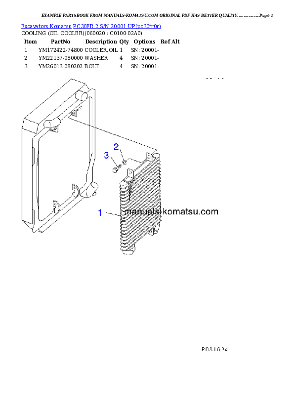 Protected: PC30FR-2 S/N 20001-UP Partsbook
