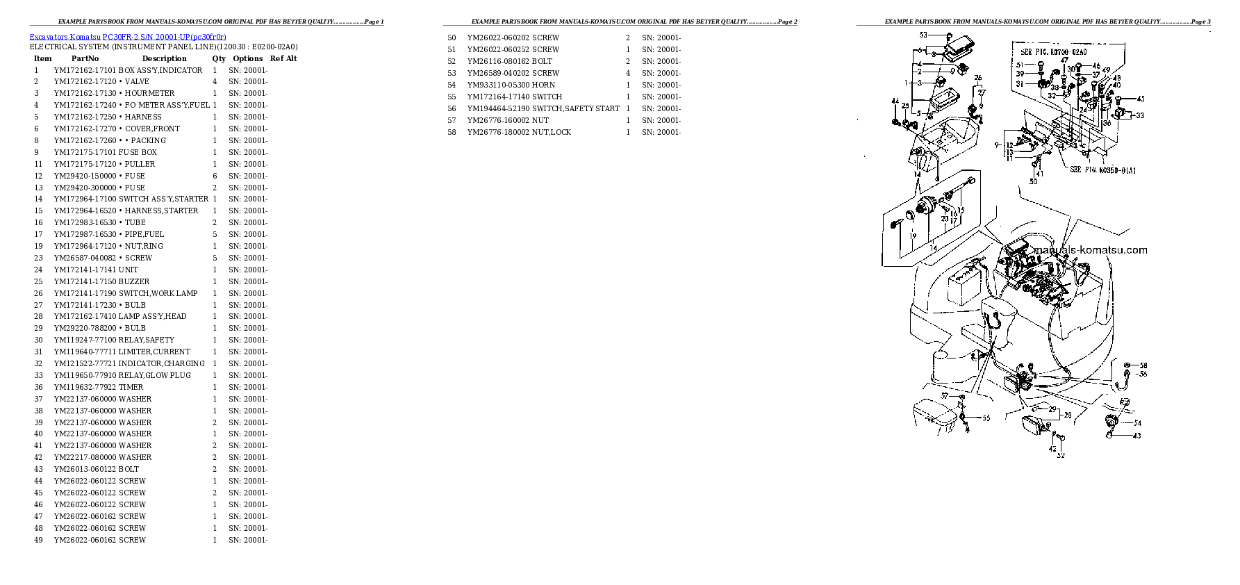 Protected: PC30FR-2 S/N 20001-UP Partsbook