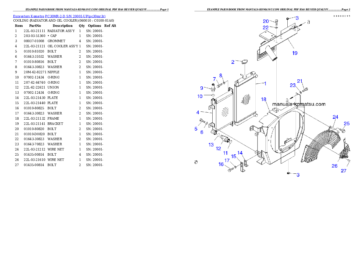 Protected: PC30MR-2-D S/N 20001-UP Partsbook