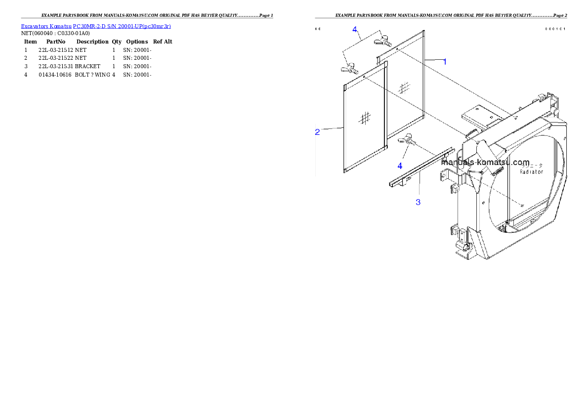 Protected: PC30MR-2-D S/N 20001-UP Partsbook
