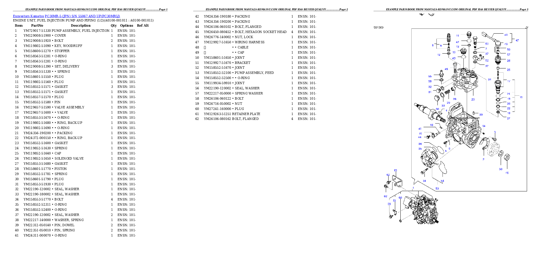 Protected: PC30MR-5 (JPN) S/N 55067 AND UP Partsbook