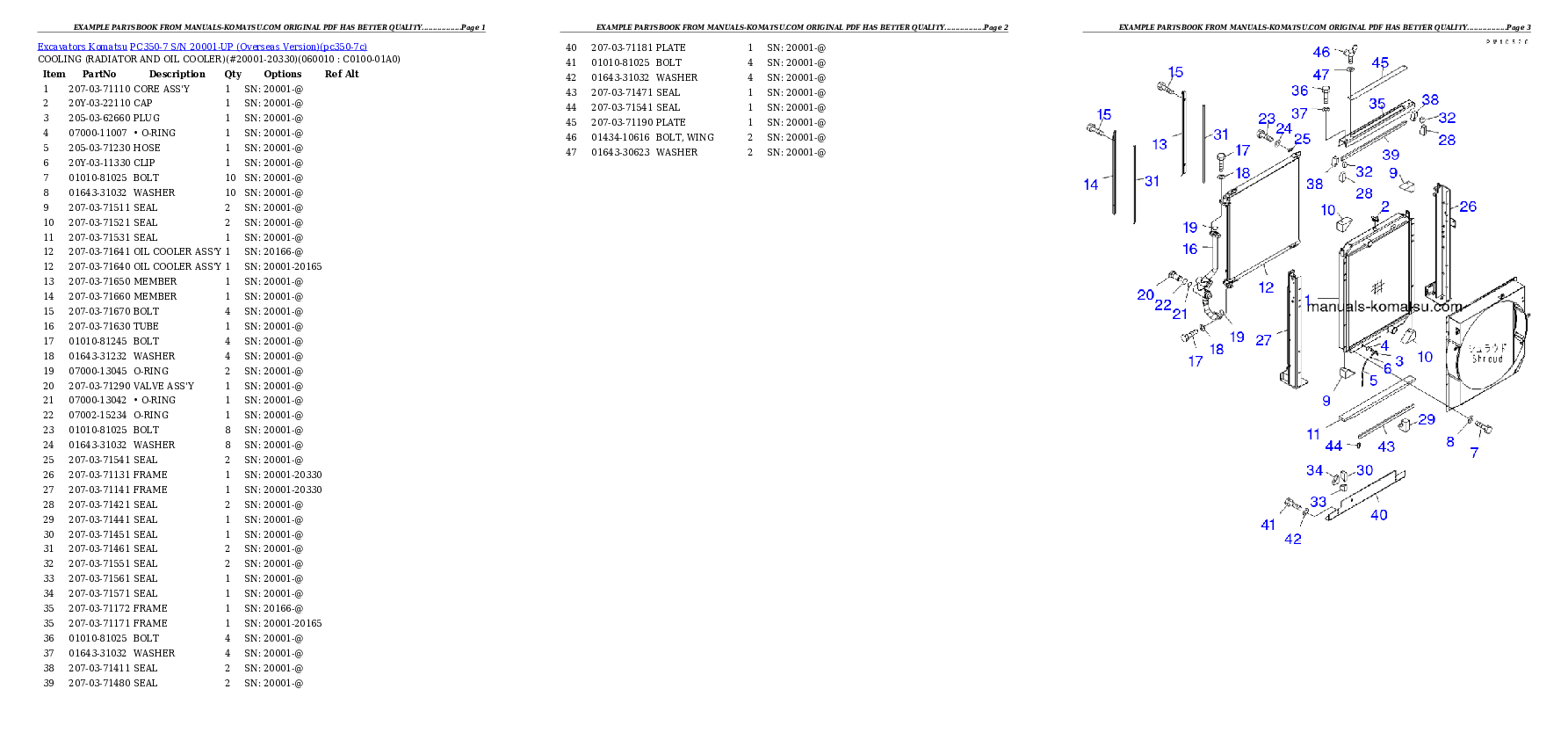 Protected: PC350-7 S/N 20001-UP (Overseas Version) Partsbook