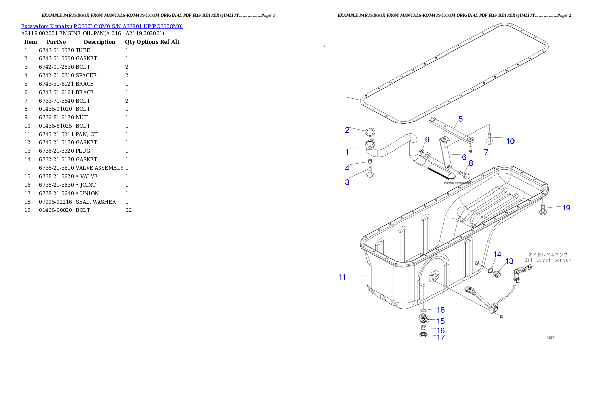 Protected: PC350LC-8M0  S/N  A33901-UP Partsbook