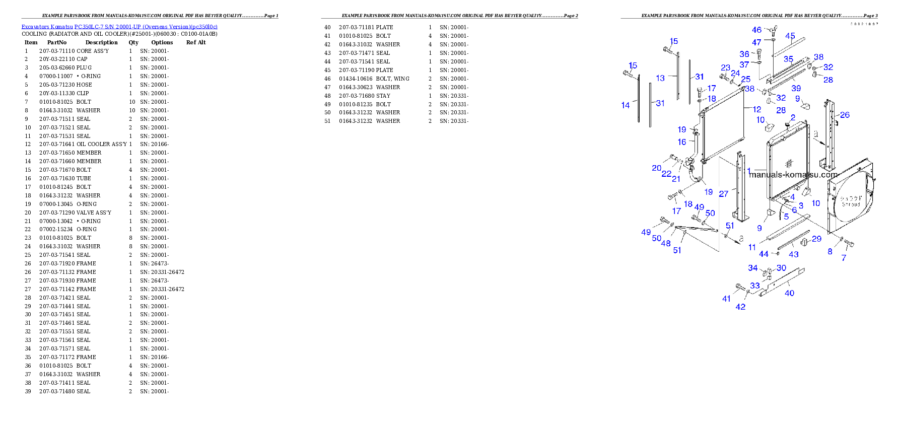 Protected: PC350LC-7 S/N 20001-UP (Overseas Version) Partsbook
