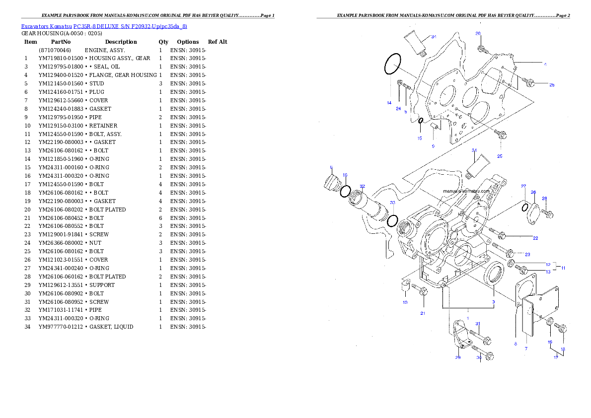 Protected: PC35R-8 DELUXE S/N F20932-Up Partsbook